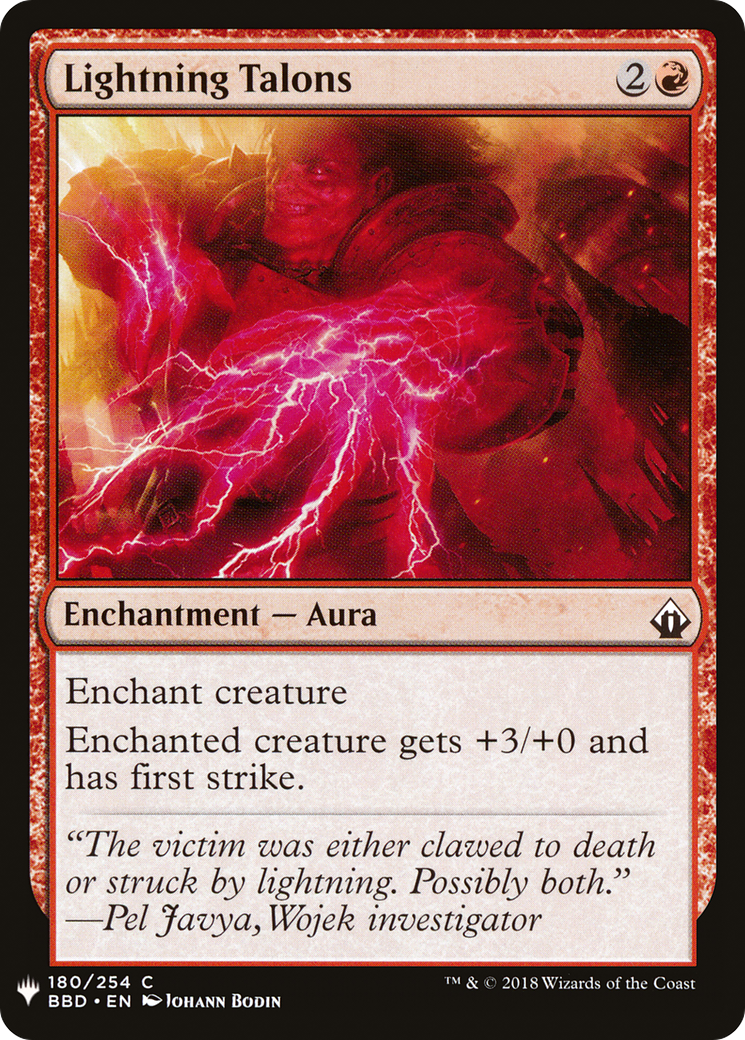 Lightning Talons (LIST-BBD-180)  - The List