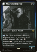 Malevolent Hermit (DBL-061)  Foil - Innistrad: Double Feature: (Double Faced Transform)