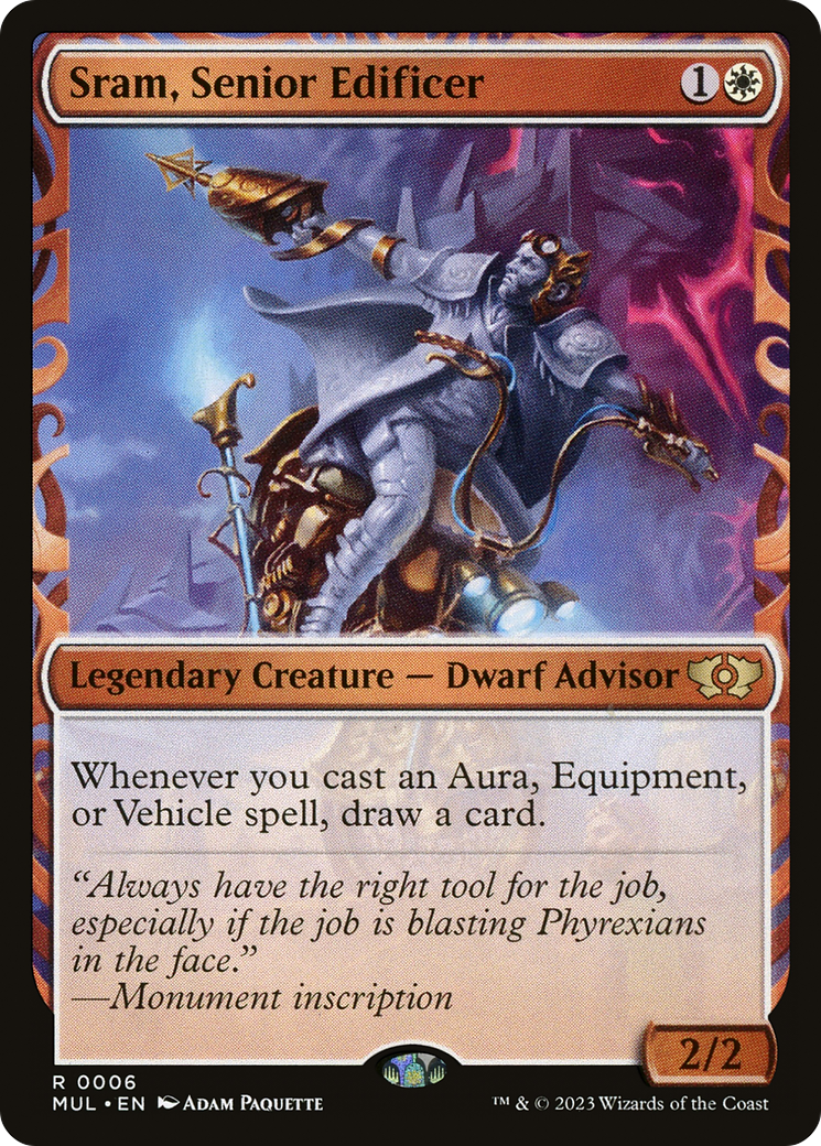 Sram, Senior Edificer (MUL-006)  Foil - Multiverse Legends: (Showcase)