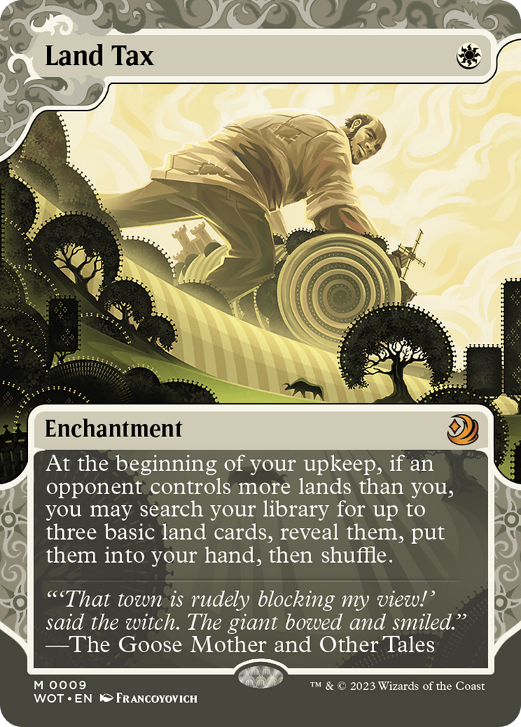 Land Tax (WOT-009)  Foil - Wilds of Eldraine: Enchanting Tales: (Showcase) (Borderless)