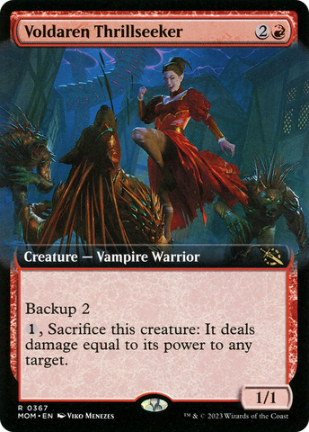 Voldaren Thrillseeker (Extended Art) (MOM-367)  Foil - March of the Machine: (Extended Art)