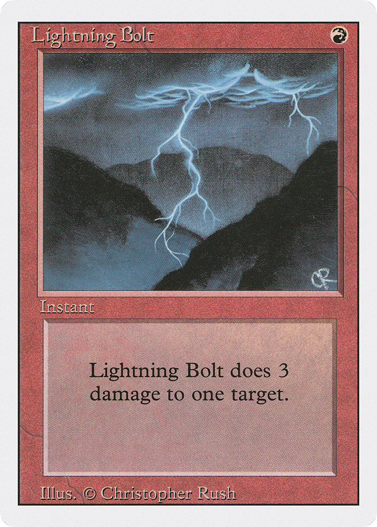Lightning Bolt (3ED-)  - Revised Edition