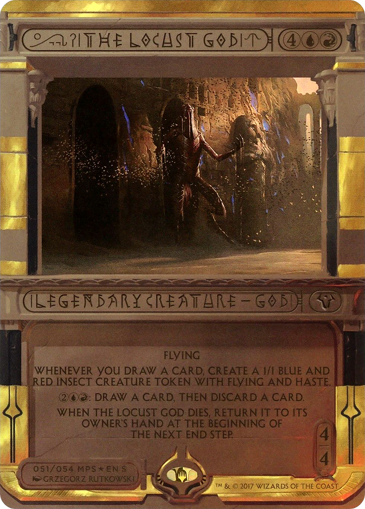 The Locust God (MPS2-051)  Foil - Amonkhet Invocations (Borderless)