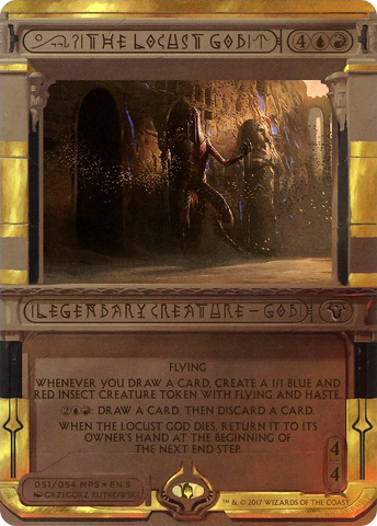 The Locust God (MPS2-051)  Foil - Amonkhet Invocations (Borderless)