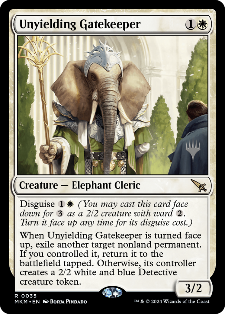 Unyielding Gatekeeper (PPMKM-035)  Foil - Murders at Karlov Manor Promos