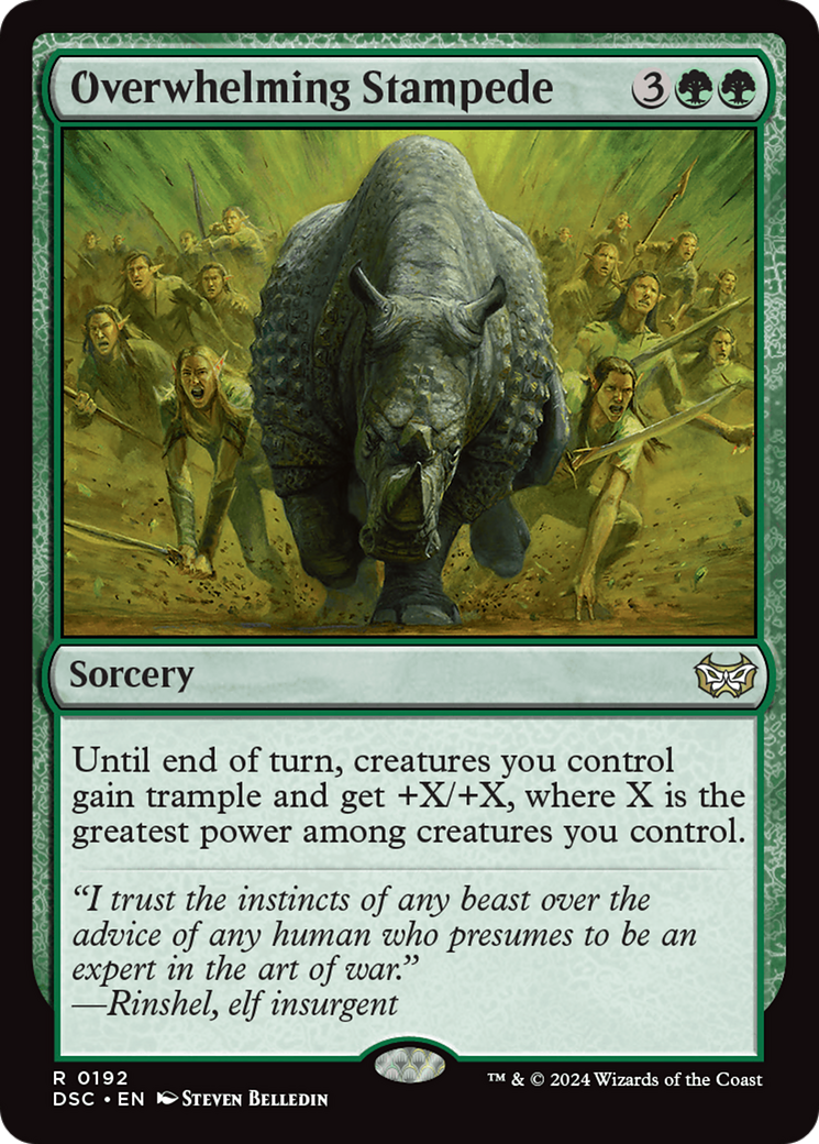 Overwhelming Stampede (DSC-192)  - Duskmourn: House of Horror Commander
