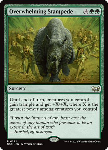 Overwhelming Stampede (DSC-192)  - Duskmourn: House of Horror Commander