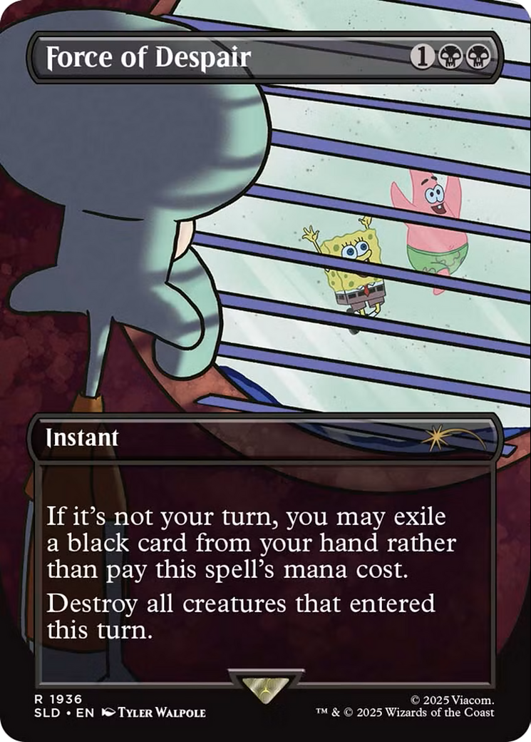 Force of Despair (SLD-1936)  - Secret Lair Drop (Borderless)