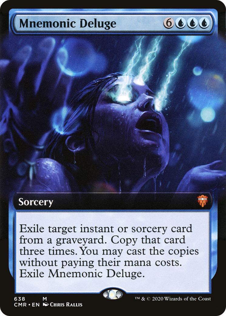 Mnemonic Deluge (Extended Art) (CMR-638)  - Commander Legends: (Extended Art)
