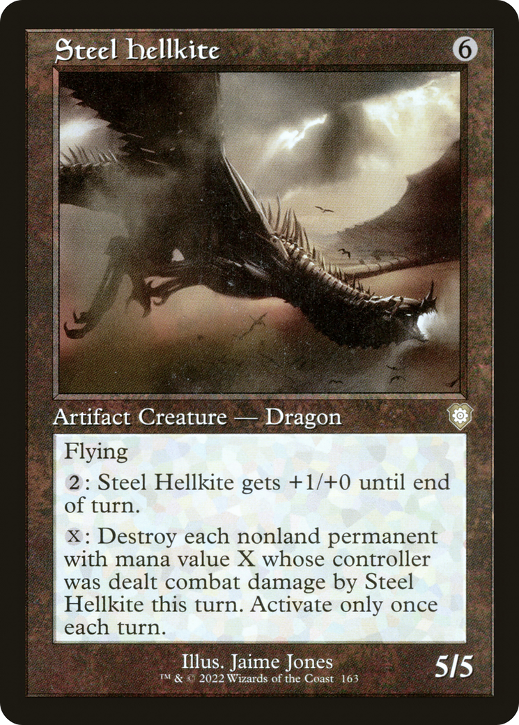 Steel Hellkite (Retro Frame) (BRC-163)  - The Brothers' War Commander
