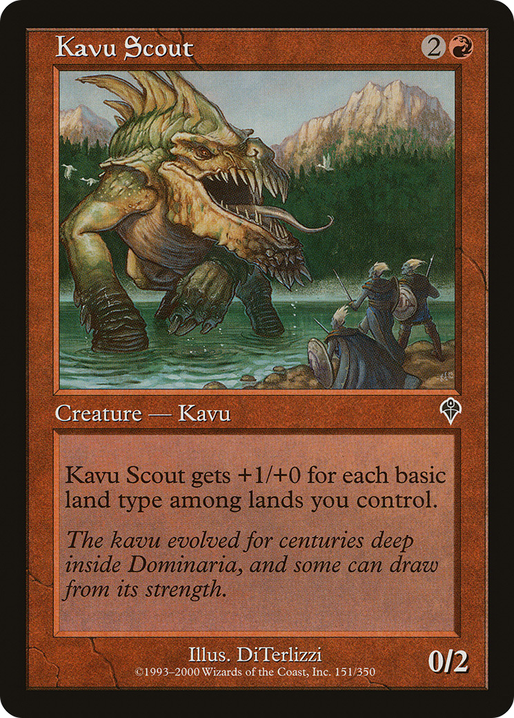 Kavu Scout (INV-151)  Foil - Invasion