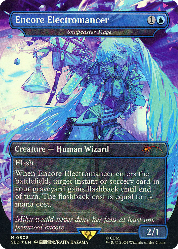 Encore Electromancer - Snapcaster Mage (SLD-808)  - Secret Lair Drop / Encore Electromancer (Borderless)