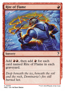 Rite of Flame (White Border) (MB2-059)  - Mystery Booster 2