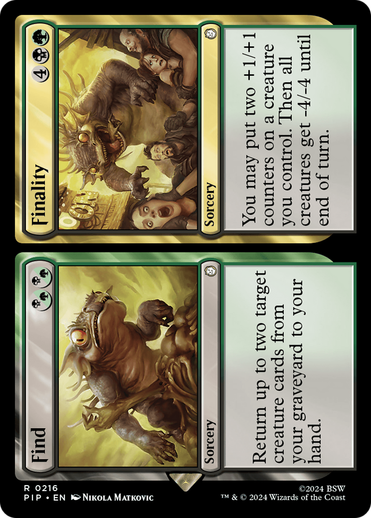 Find // Finality (PIP-216)  Foil - Fallout