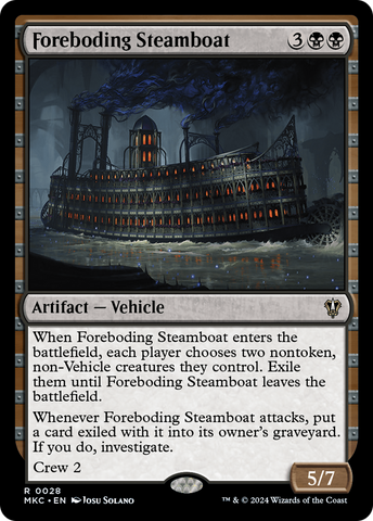 Foreboding Steamboat (MKC-028)  - Murders at Karlov Manor Commander