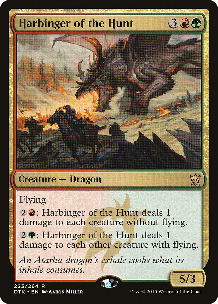 Harbinger of the Hunt (DTK-223)  - Dragons of Tarkir