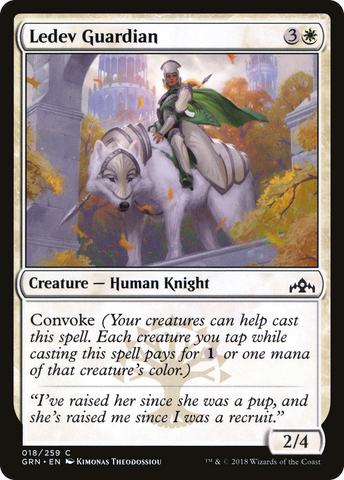 Ledev Guardian (GRN-018)  Foil - Guilds of Ravnica