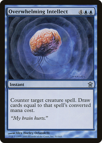 Overwhelming Intellect (SOK-051)  Foil - Saviors of Kamigawa