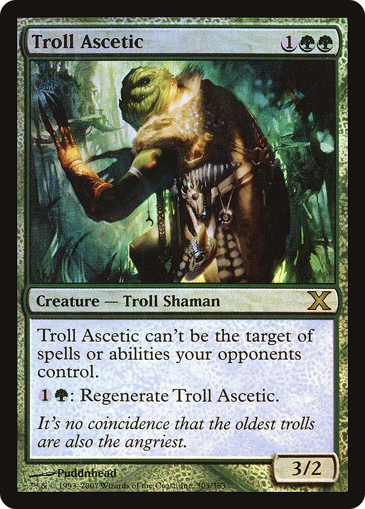 Troll Ascetic (10E-305★)  Foil - Tenth Edition