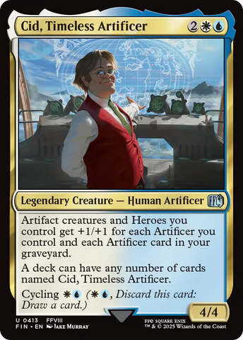 Cid, Timeless Artificer (0413) (FIN-413)  Foil - FINAL FANTASY