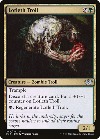 Lotleth Troll (2X2-245)  Foil - Double Masters 2022