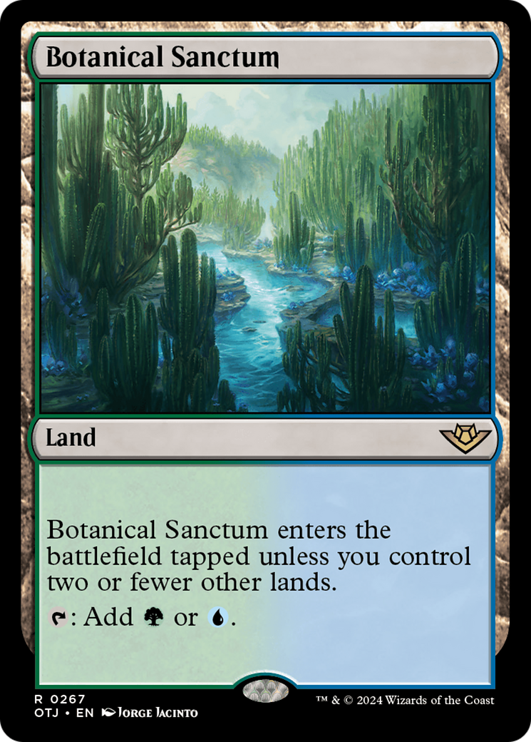 Botanical Sanctum (OTJ-267)  Foil - Outlaws of Thunder Junction