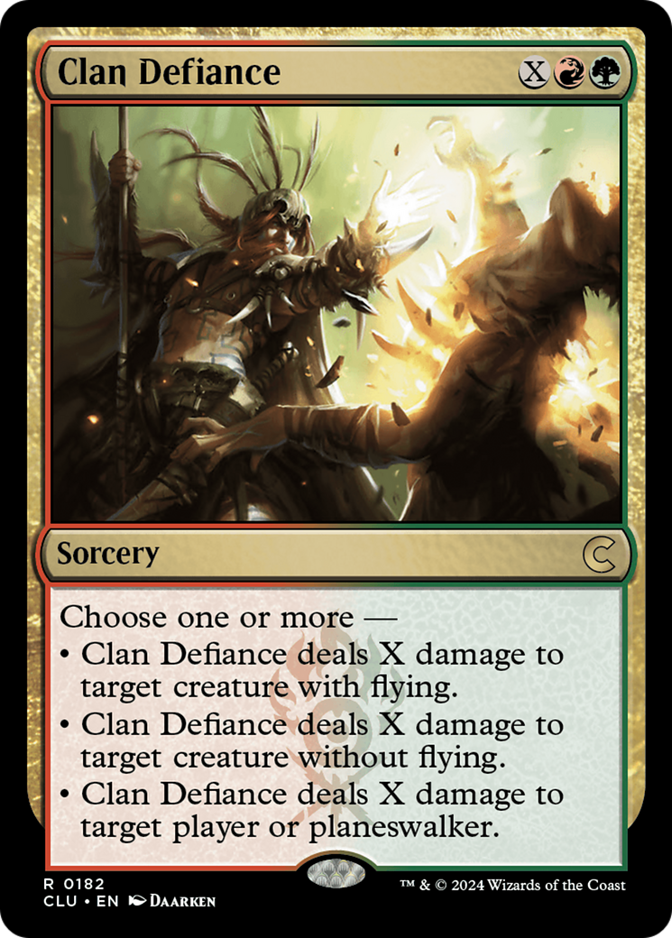 Clan Defiance (CLU-182)  - Ravnica: Clue Edition