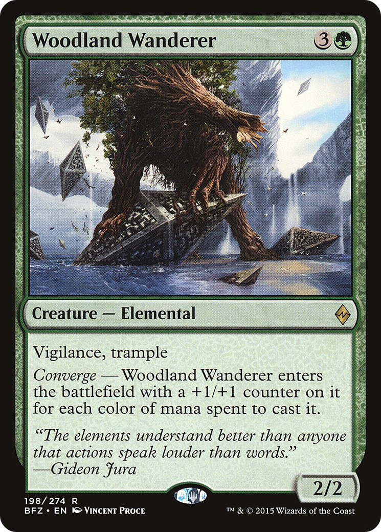 Woodland Wanderer (BFZ-198)  Foil - Battle for Zendikar