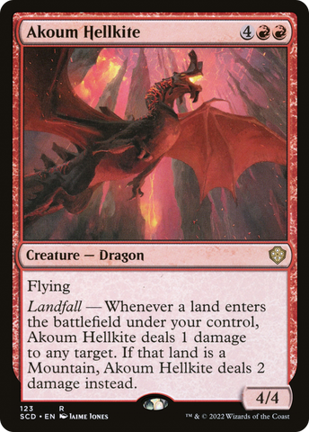 Akoum Hellkite (SCD-123)  - Starter Commander Decks
