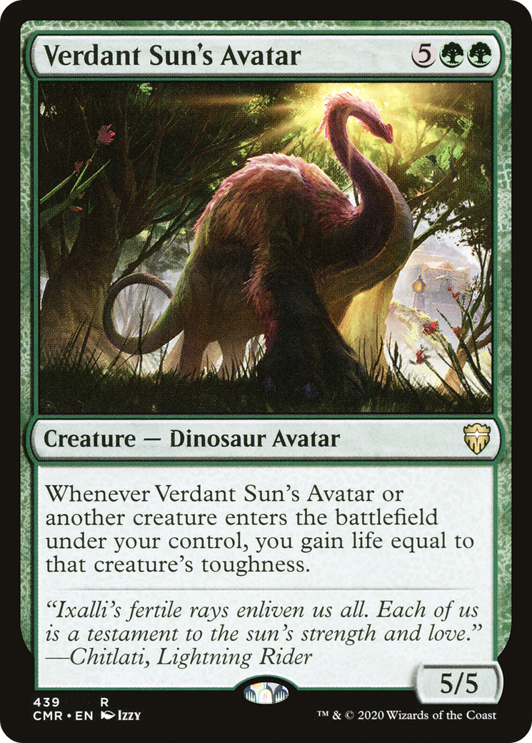 Verdant Sun's Avatar (CMR-439)  - Commander Legends