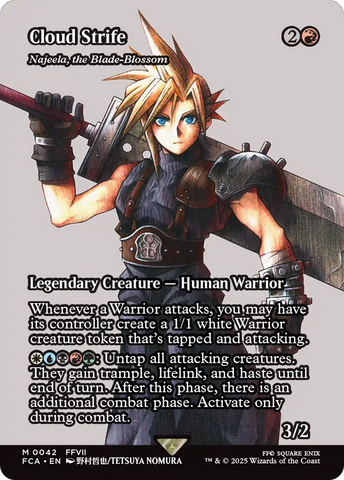 Cloud Strife - Najeela, the Blade-Blossom (Showcase) (FCA-042)  - FINAL FANTASY: Through the Ages / Cloud Strife (Borderless)