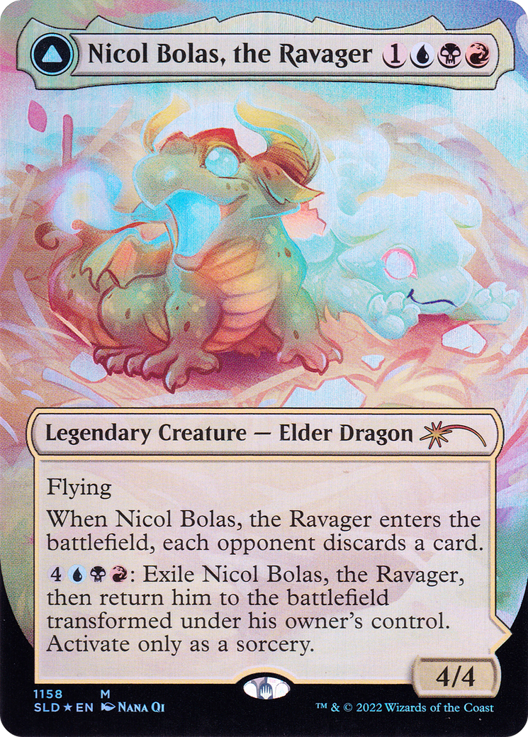 Nicol Bolas, the Ravager (SLD-1158)  Foil - Secret Lair Drop (Borderless)