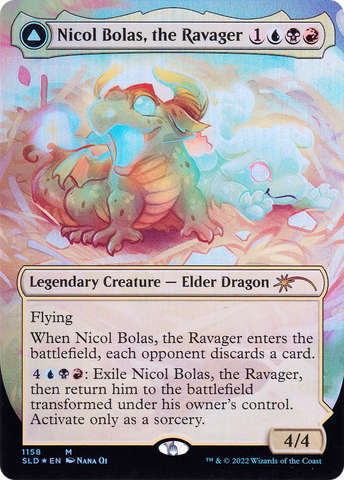 Nicol Bolas, the Ravager (SLD-1158)  Foil - Secret Lair Drop (Borderless)