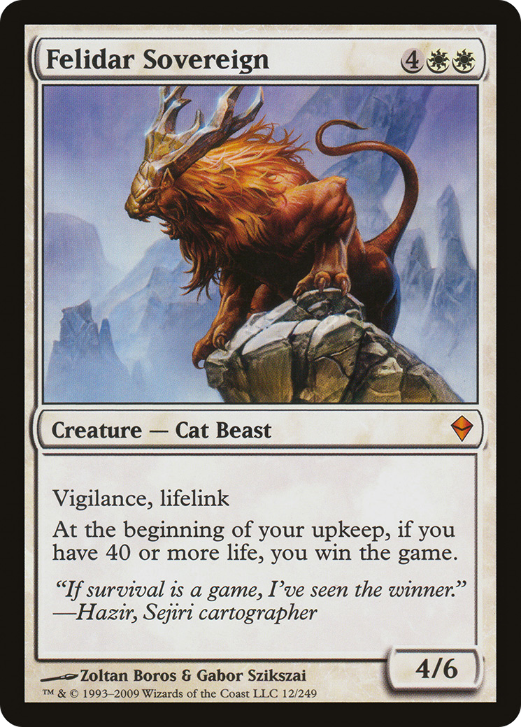 Felidar Sovereign (ZEN-012)  - Zendikar