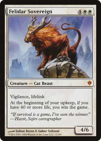 Felidar Sovereign (ZEN-012)  - Zendikar