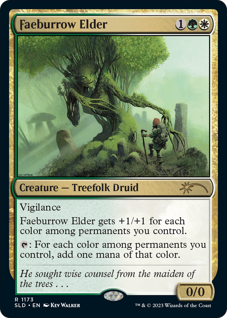 Faeburrow Elder (SLD-1173)  Foil - Secret Lair Drop: (Full Art)