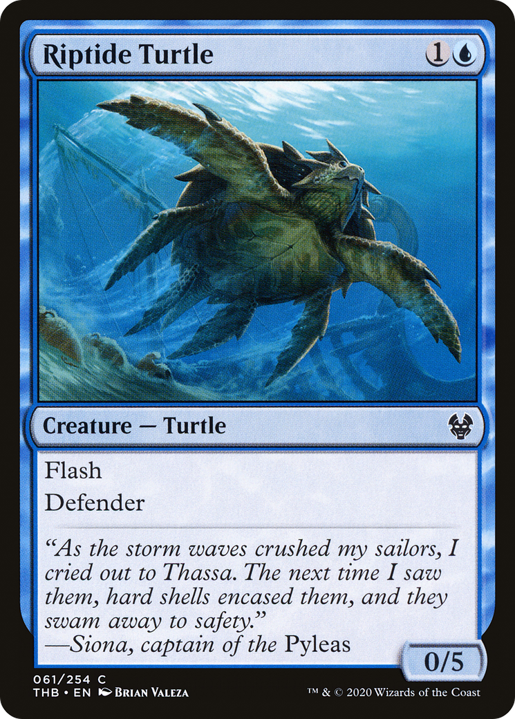 Riptide Turtle (THB-061)  Foil - Theros Beyond Death