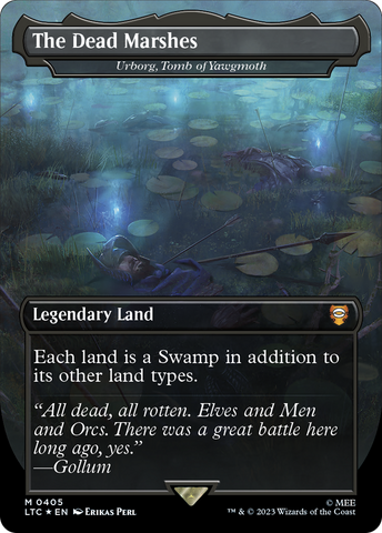 The Dead Marshes - Urborg, Tomb of Yawgmoth (Surge Foil) (LTC-405)  Foil - Tales of Middle-earth Commander / The Dead Marshes (Borderless)