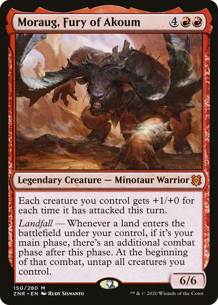 Moraug, Fury of Akoum (ZNR-150)  Foil - Zendikar Rising