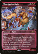 Thundering Raiju (Showcase) (NEO-389)  Foil - Kamigawa: Neon Dynasty: (Showcase)