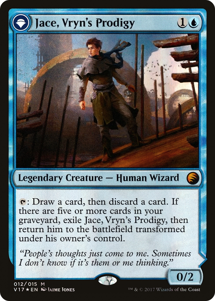 Jace, Vryn's Prodigy (V17-012)  Foil - From the Vault: Transform: (originpwdfc)