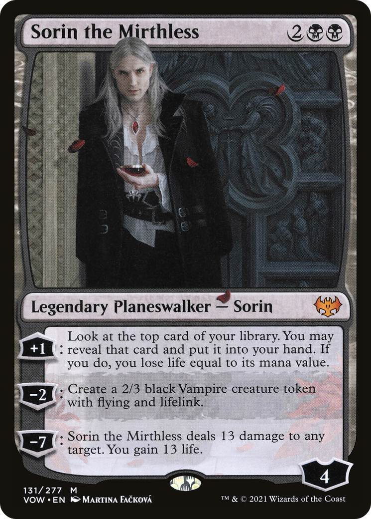 Sorin the Mirthless (VOW-131)  - Innistrad: Crimson Vow