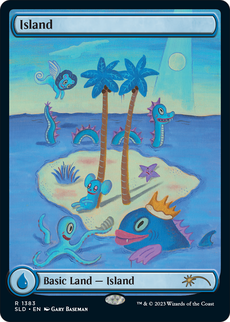 Island (1383) (SLD-1383)  - Secret Lair Drop: (Full Art)