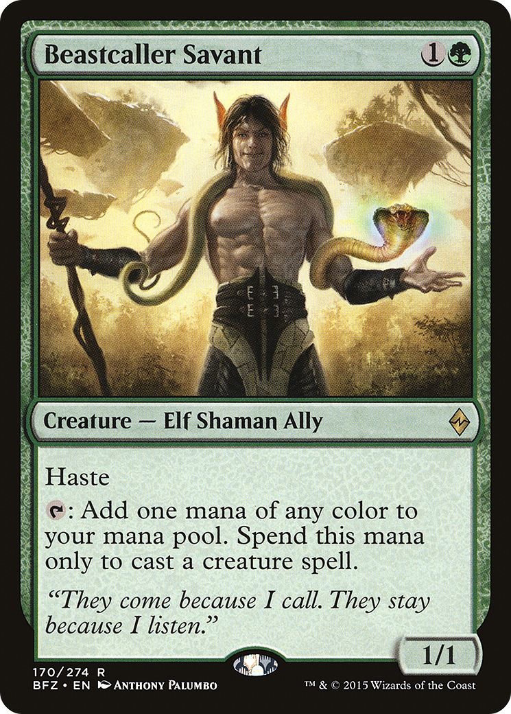 Beastcaller Savant (BFZ-170)  - Battle for Zendikar