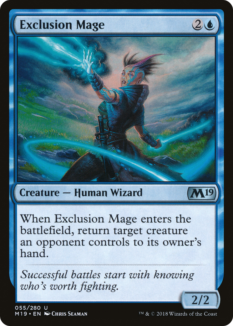 Exclusion Mage (M19-055)  Foil - Core Set 2019