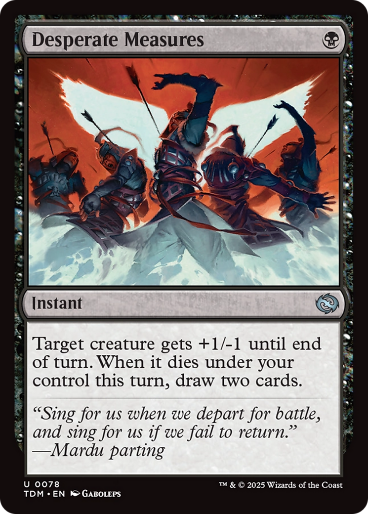 Desperate Measures (TDM-078)  Foil - Tarkir: Dragonstorm