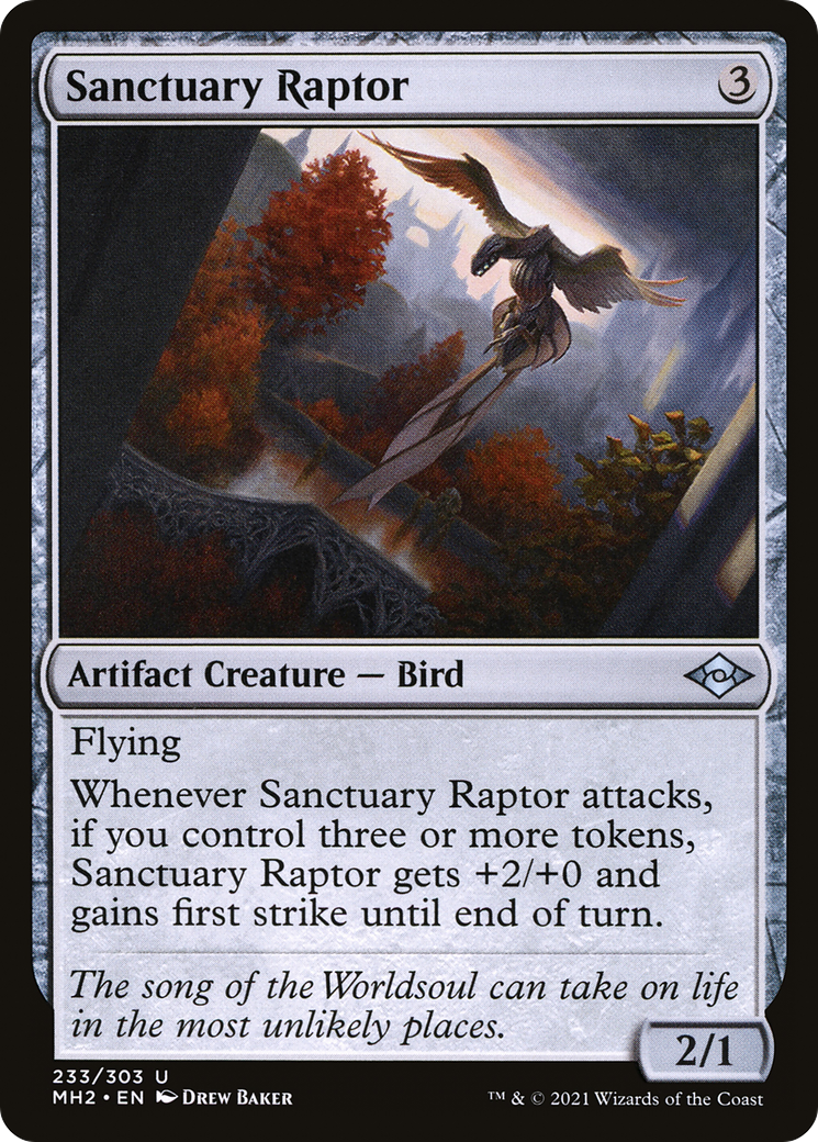 Sanctuary Raptor (MH2-233)  - Modern Horizons 2