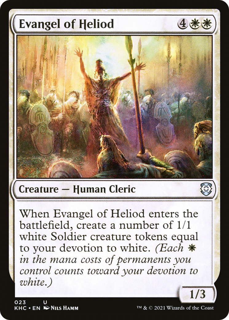 Evangel of Heliod (KHC-023)  - Kaldheim Commander