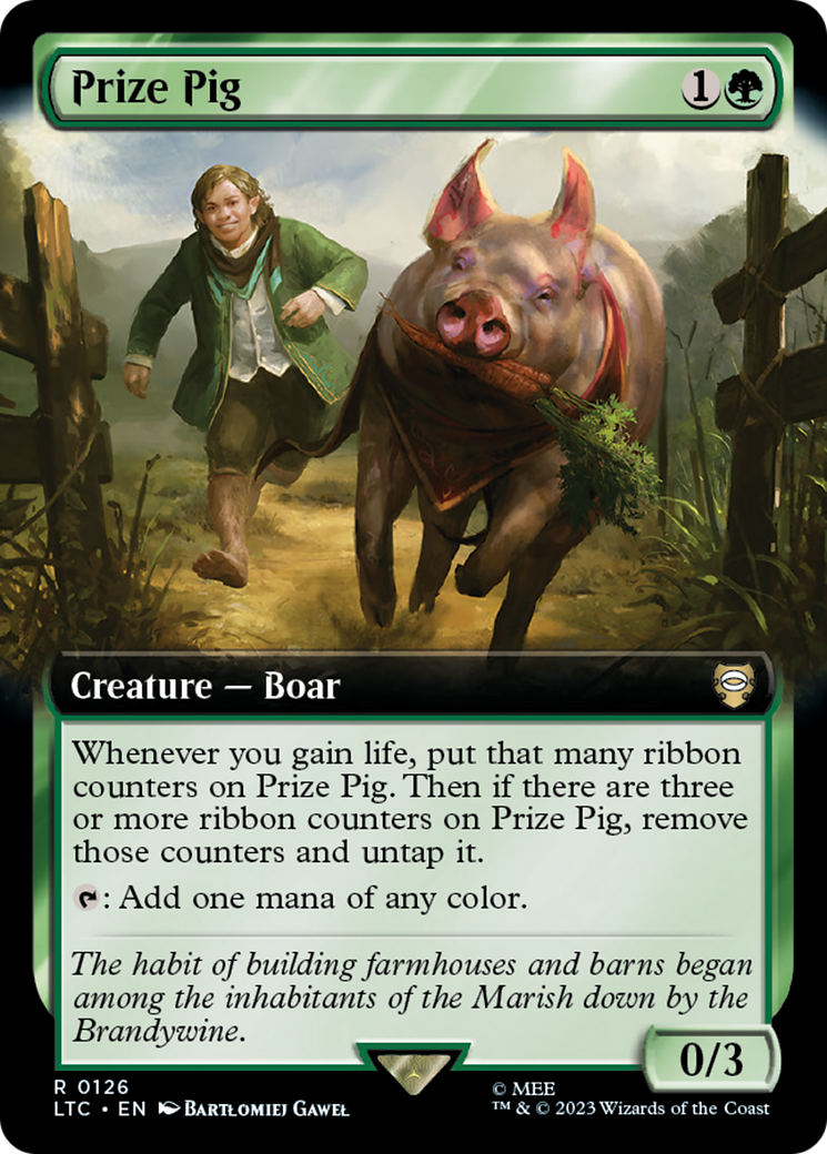 Prize Pig (Extended Art) (LTC-126)  - Tales of Middle-earth Commander: (Extended Art)