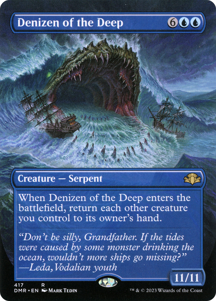 Denizen of the Deep (Borderless) (DMR-417)  - Dominaria Remastered